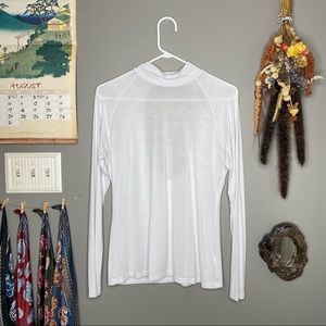 White Long Sleeve Top - Size L